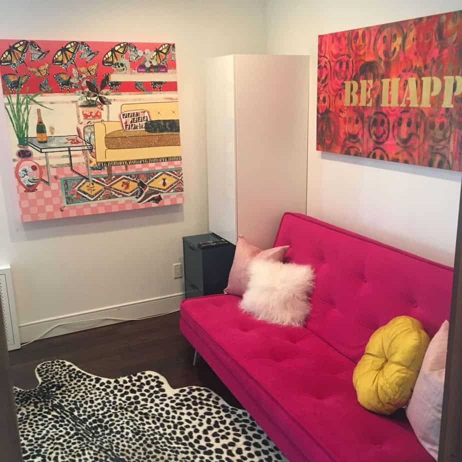 Fuchsia Sofa