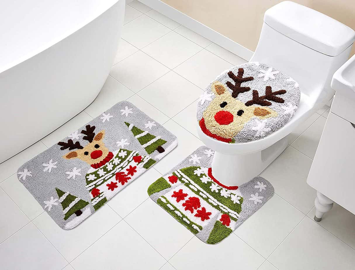 toilet lid cover set