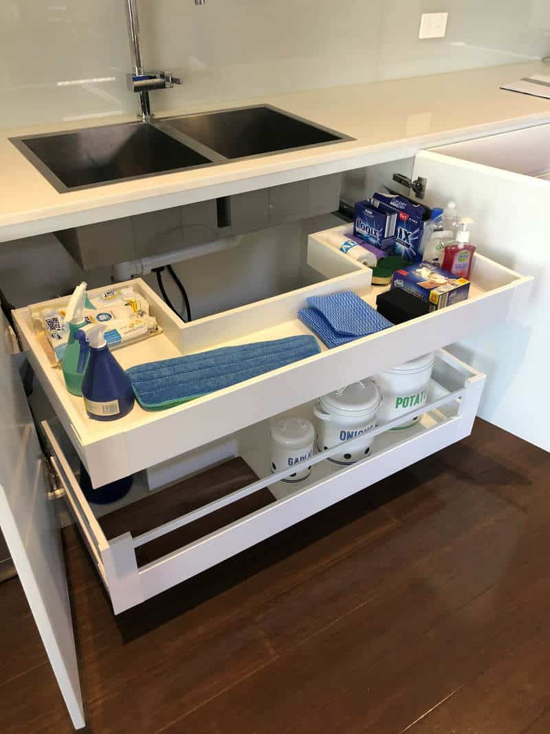 under sink drawers
