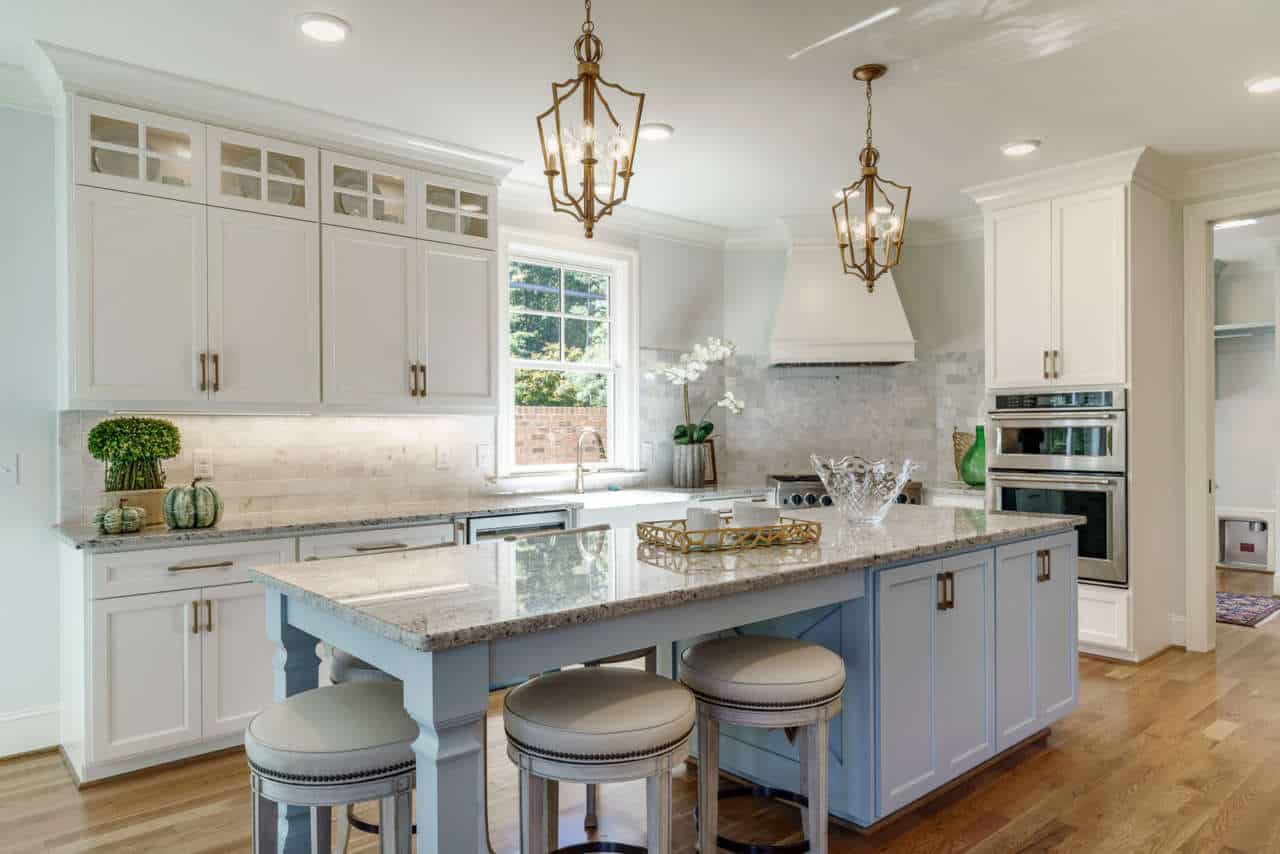 kitchen island with table