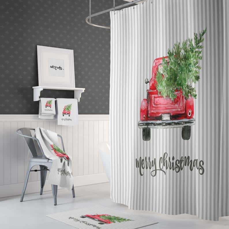 Red Christmas Truck
