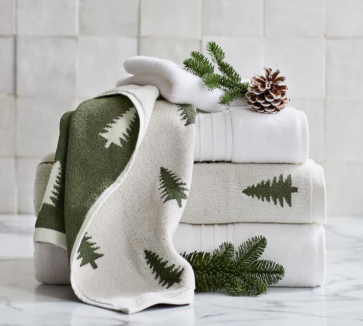 pine tree towels