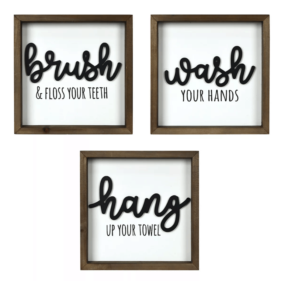brush wash hang up towel