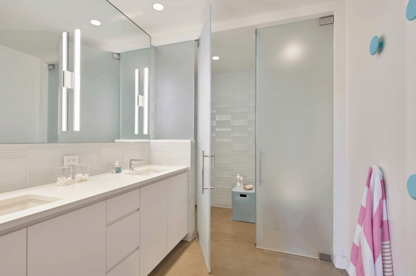 frosted glass doors