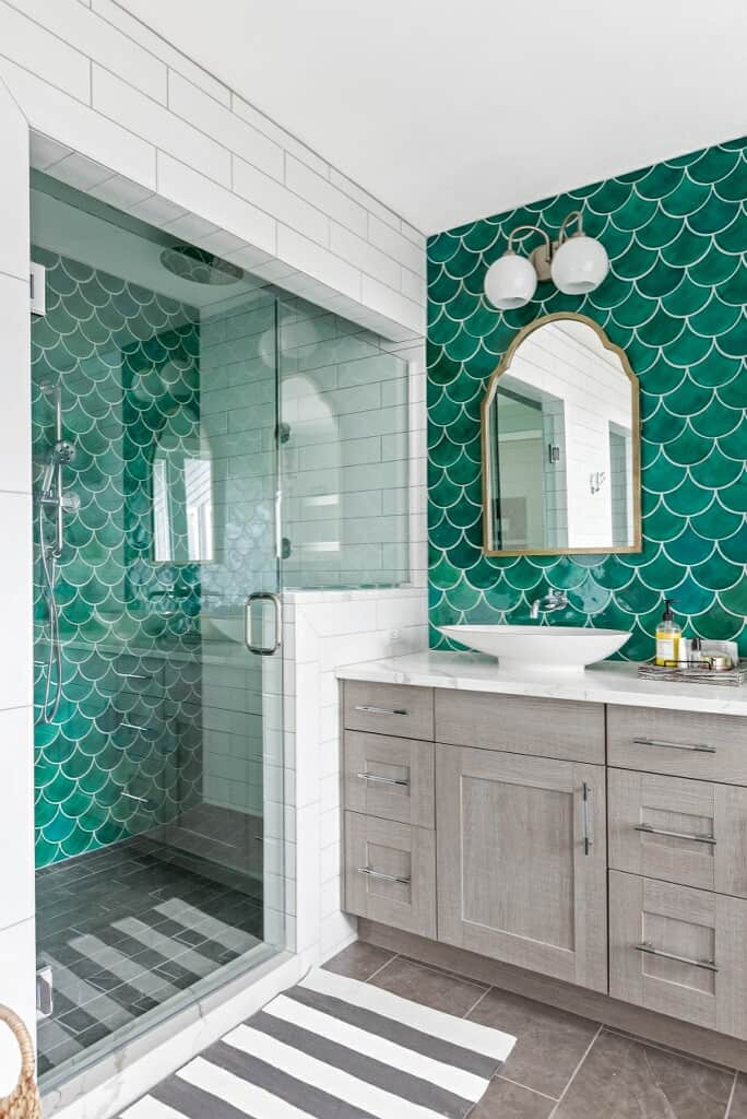 mermaid wall tile