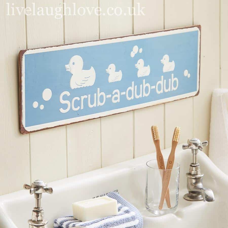 scrub a dub dub