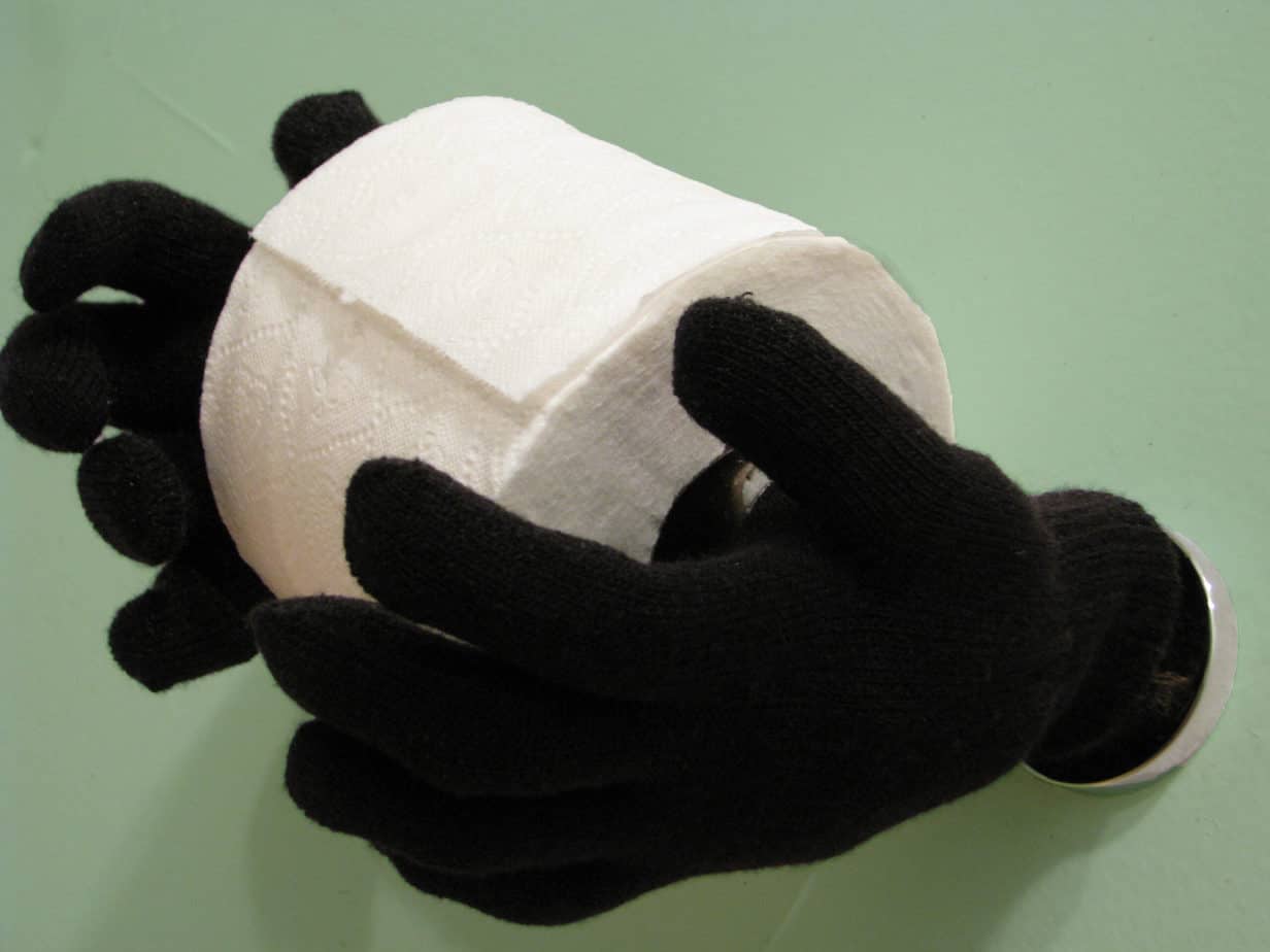 DIY Magic Hands Toilet Paper Holder