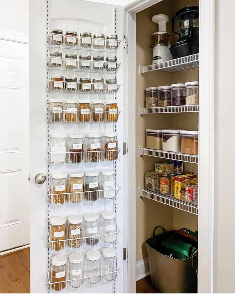 door mounted spice rack