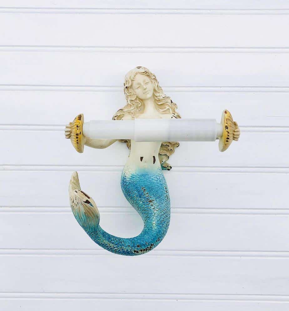 mermaid toilet paper holder