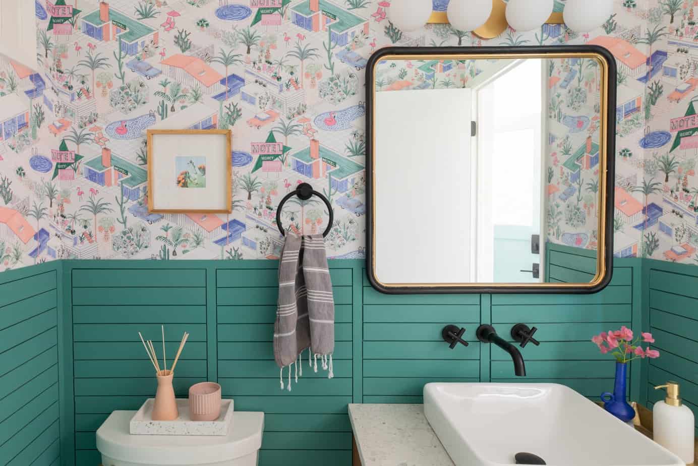 colorful teal