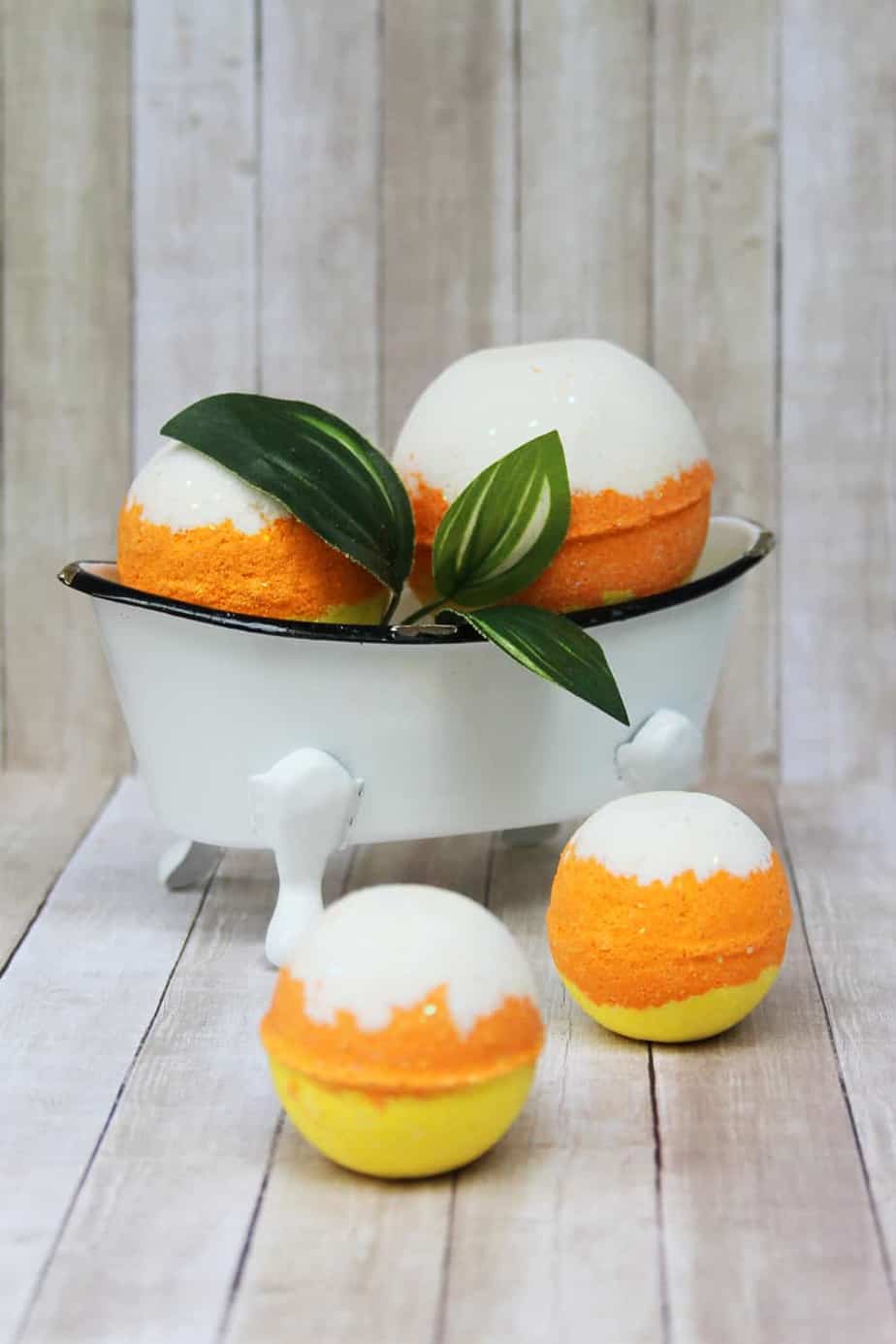 DIY Candy Corn Bath Bombs