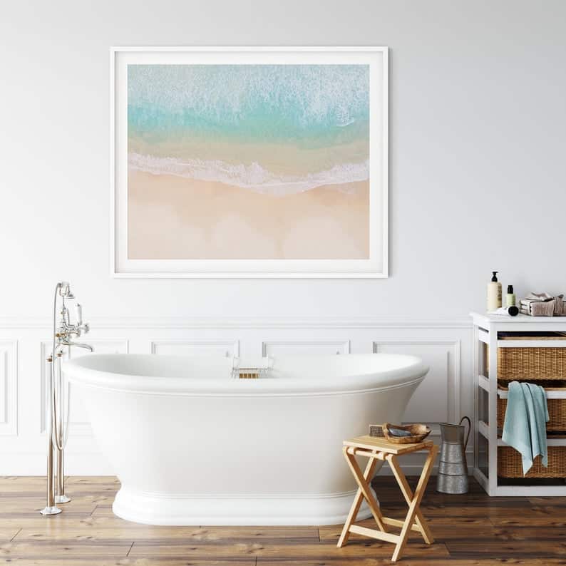 aerial beach print