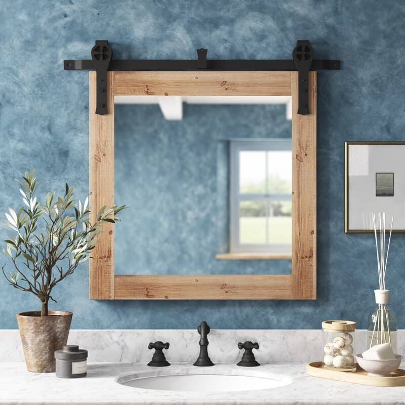 barn door mirror