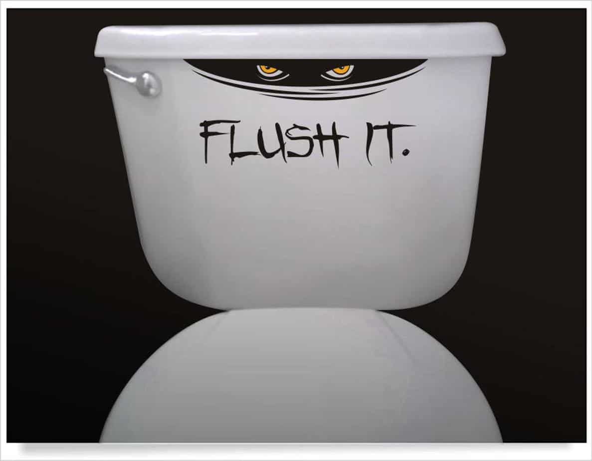 toilet decal
