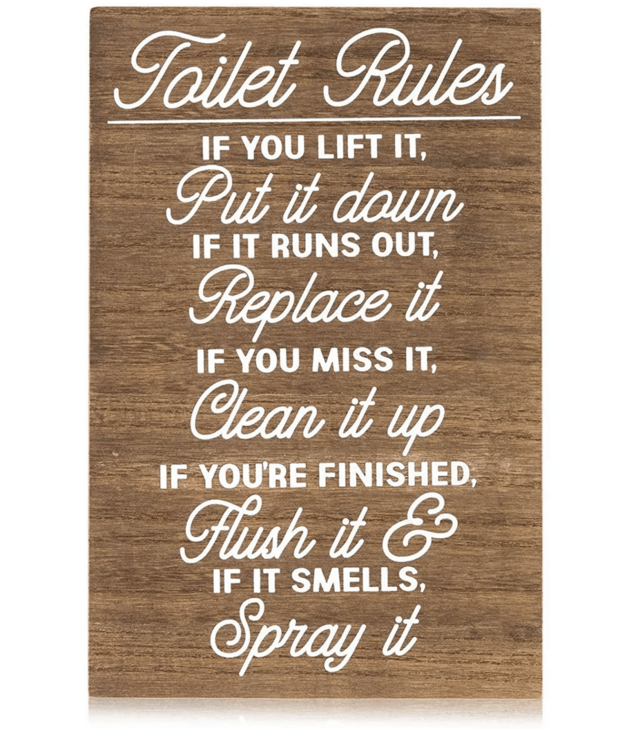 toilet rules