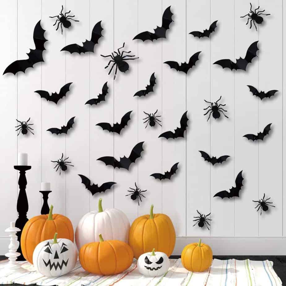 bat and spider decals