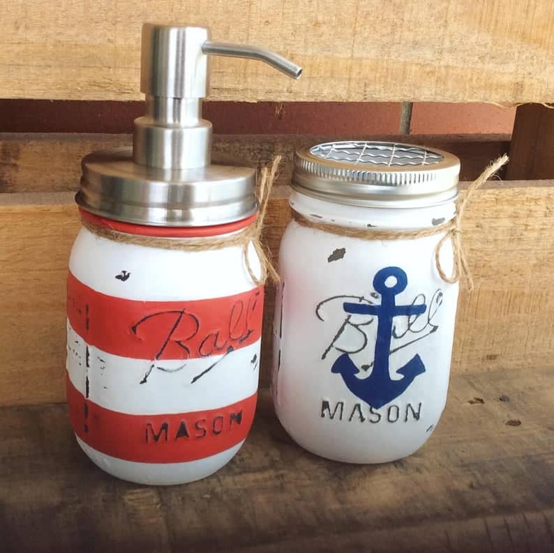 painted mason jars