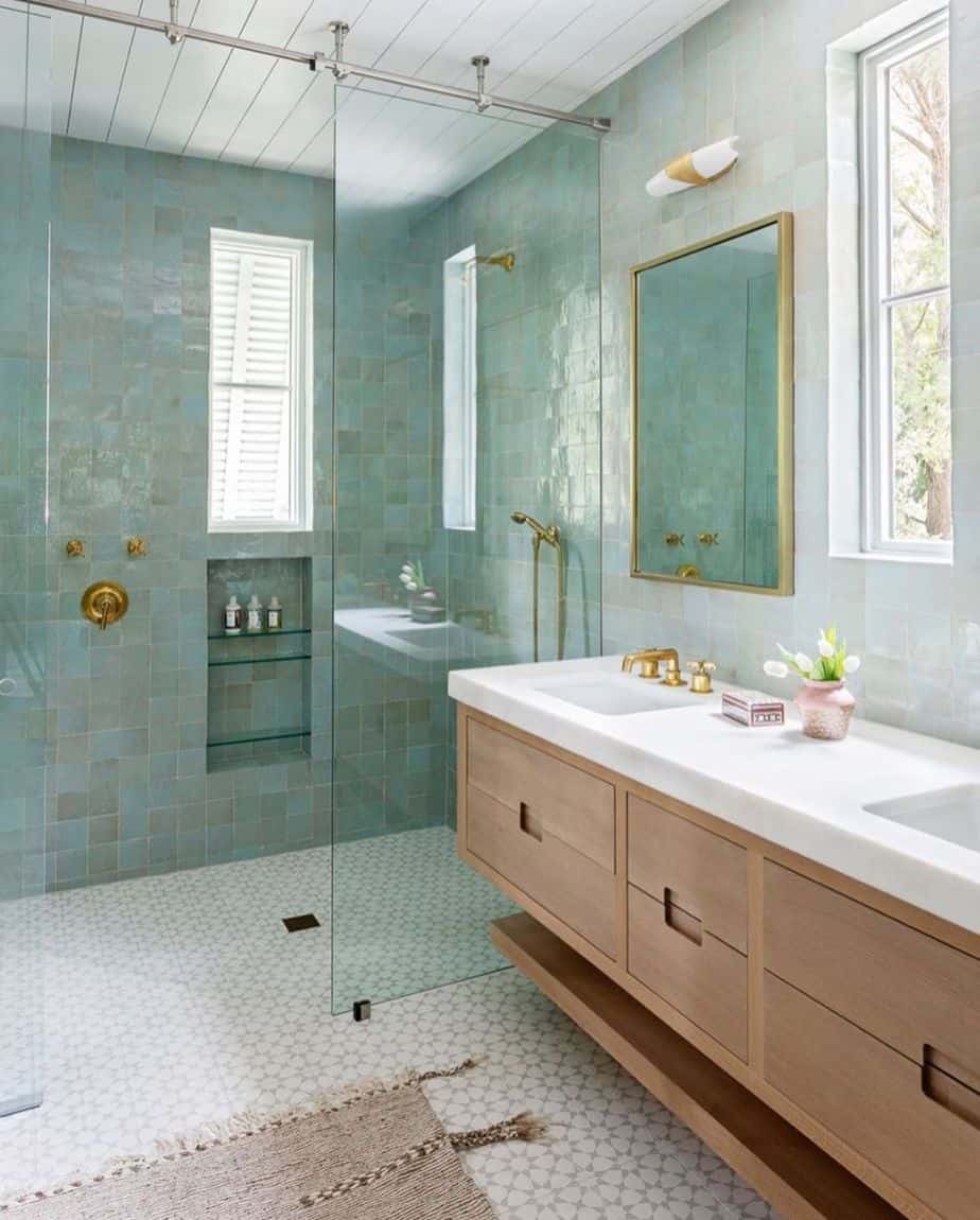 sea green tile
