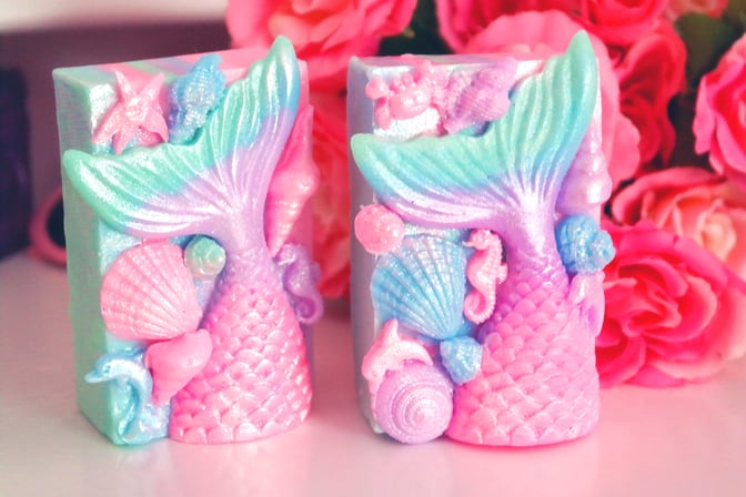 decorative mermaid tail soap