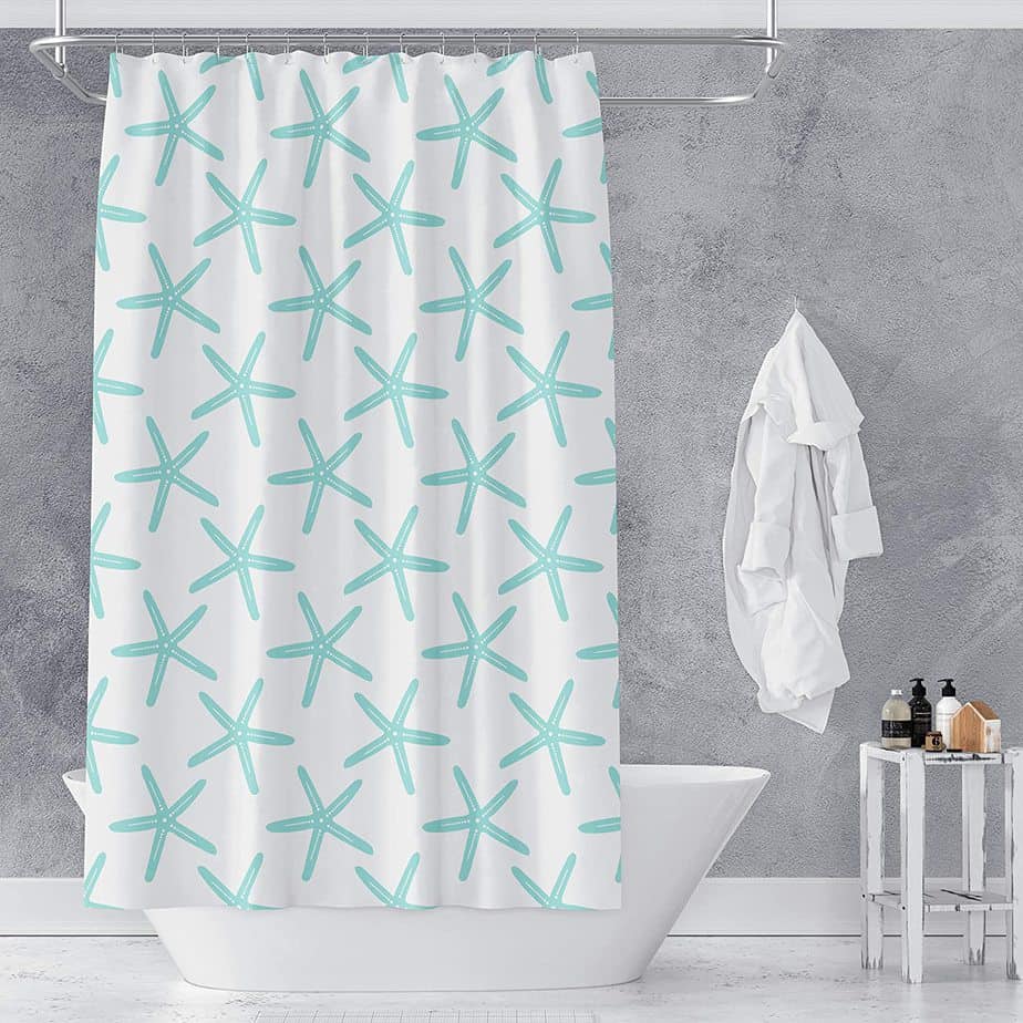starfish shower curtain