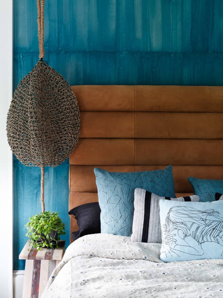 weathered teal wall