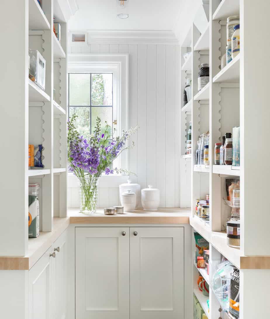 Pantry with a window