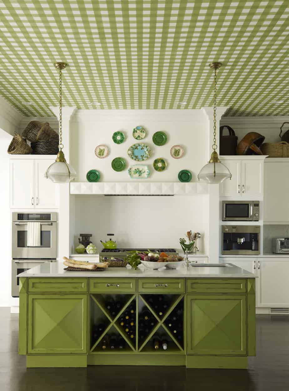 gingham ceiling