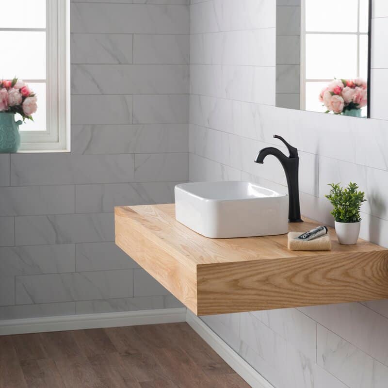 floating vanity and sink