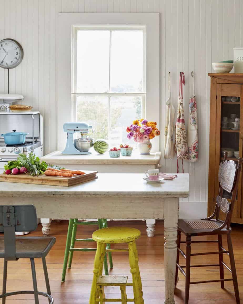 mismatched chairs