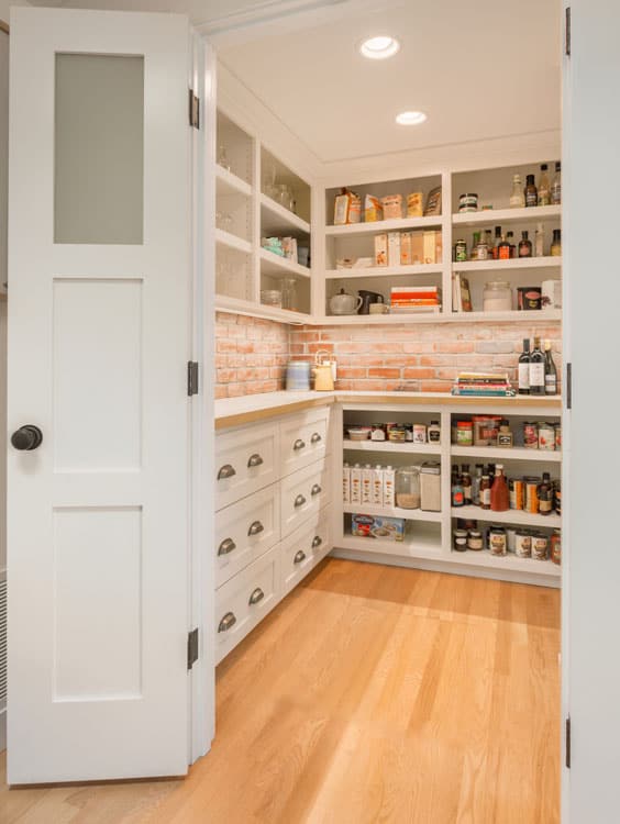 brick backsplash