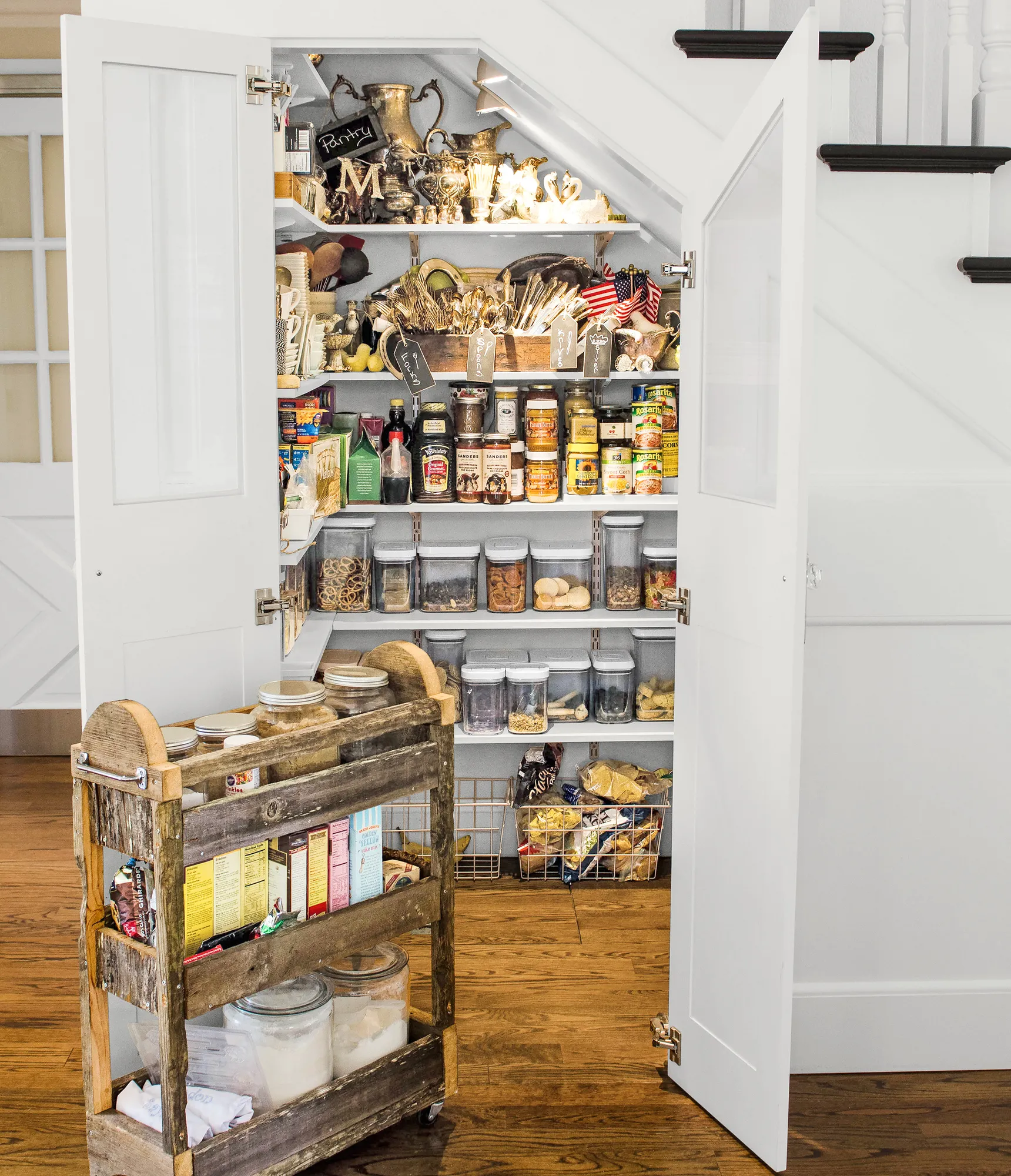 under stairs pantry