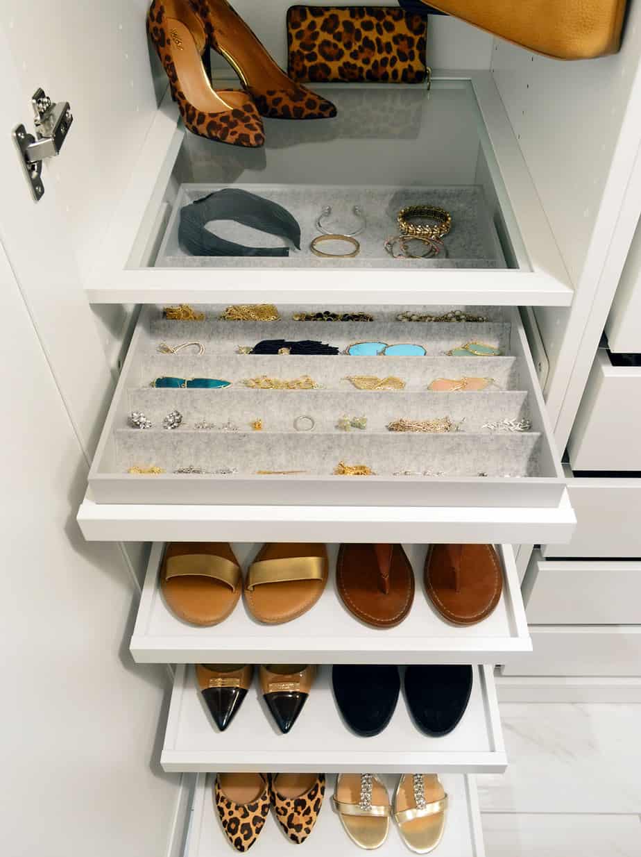 built-in jewelry storage