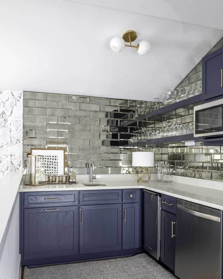 mirrored tile