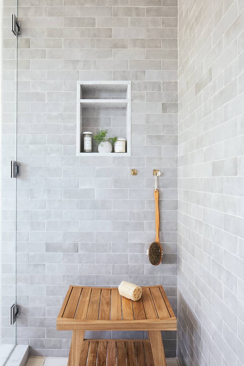 teak shower stool
