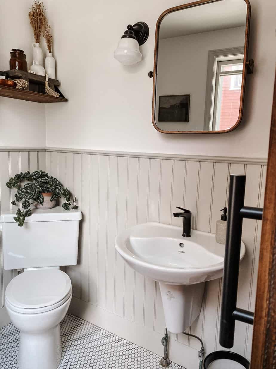 corner toilet