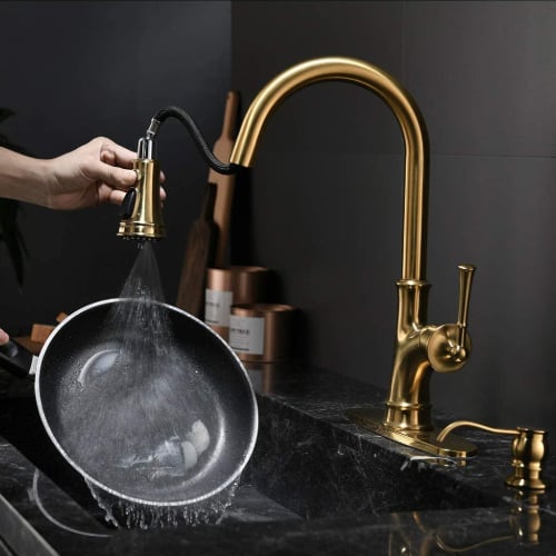 Appaso Gold Kitchen Faucet
