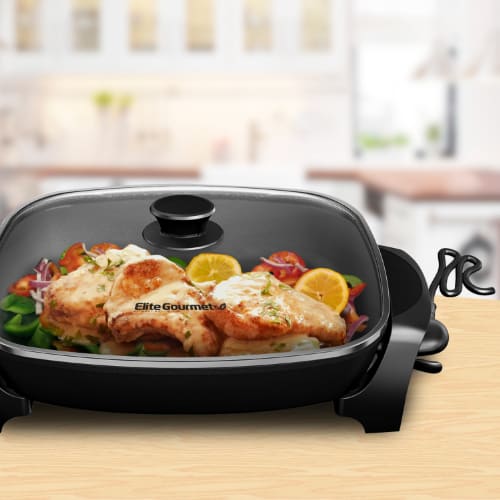 Elite Gourmet Deep Dish Electric Skillet