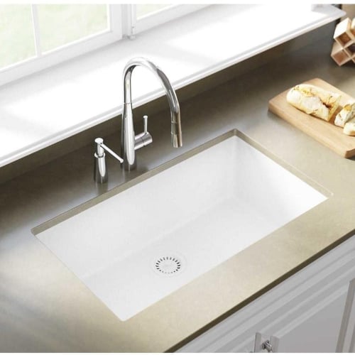 Elkay Quartz White Kitchen Sink