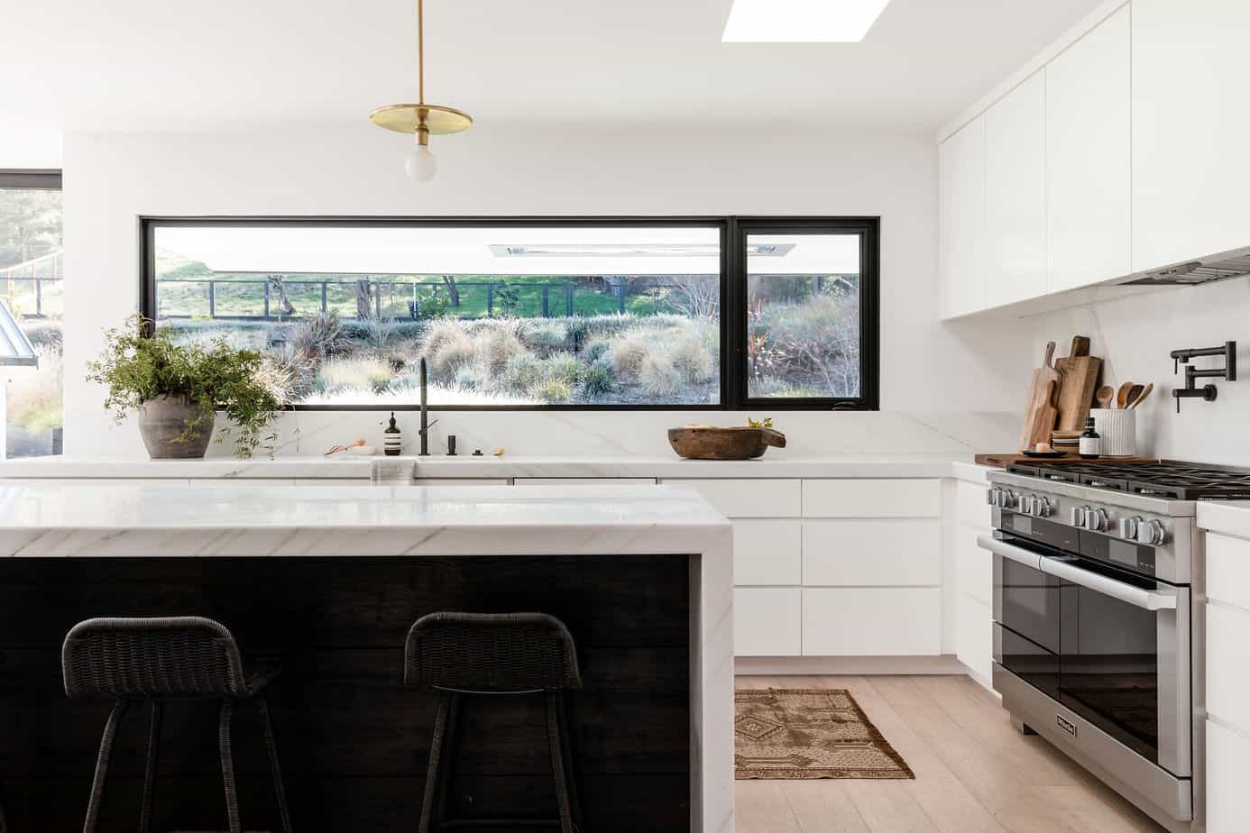 kitchen with a view