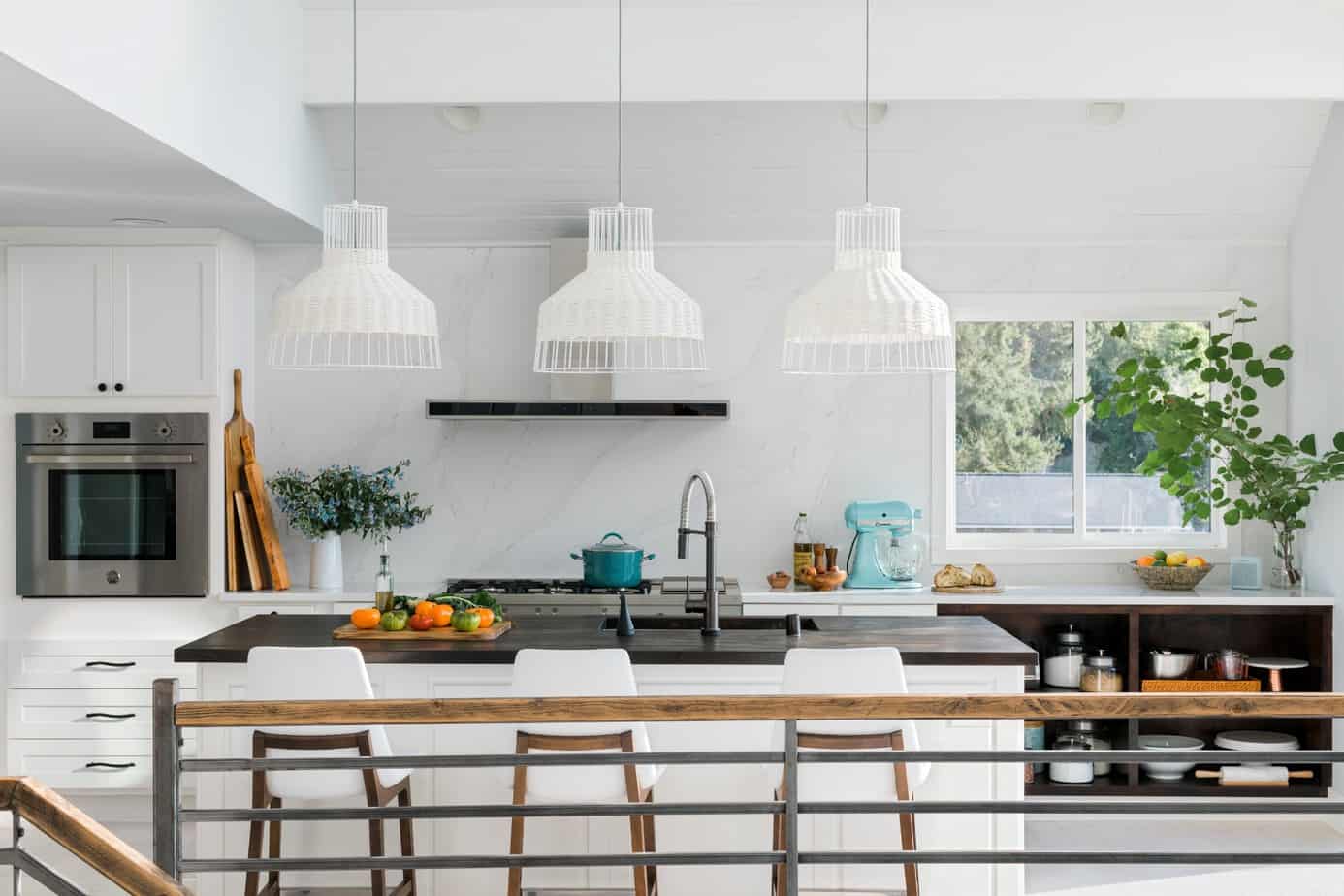 white pendant lighting