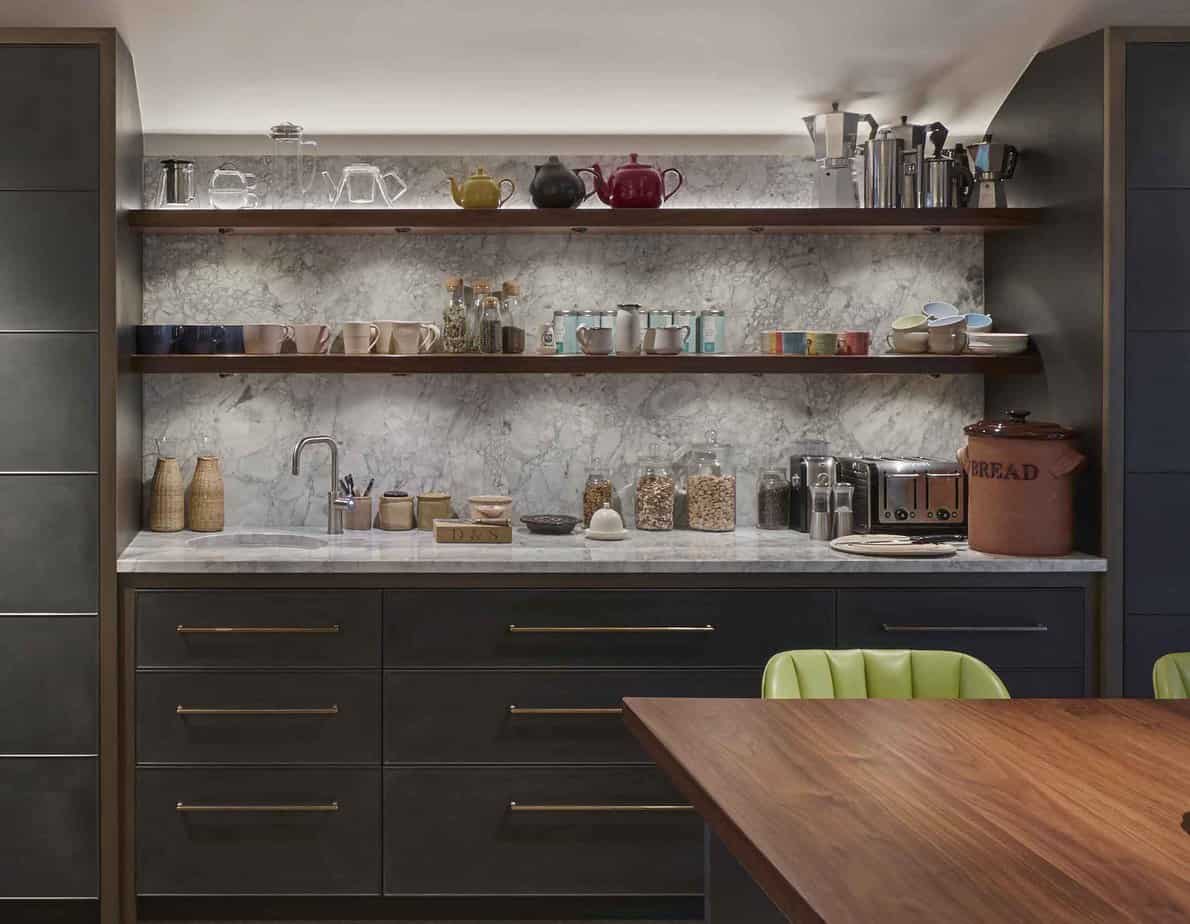 10. Using Open Shelving To Conceal Decorative Lighting