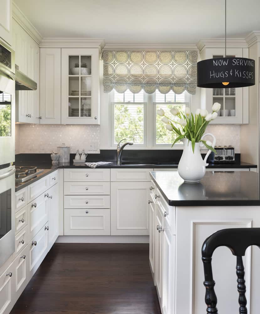 black countertops