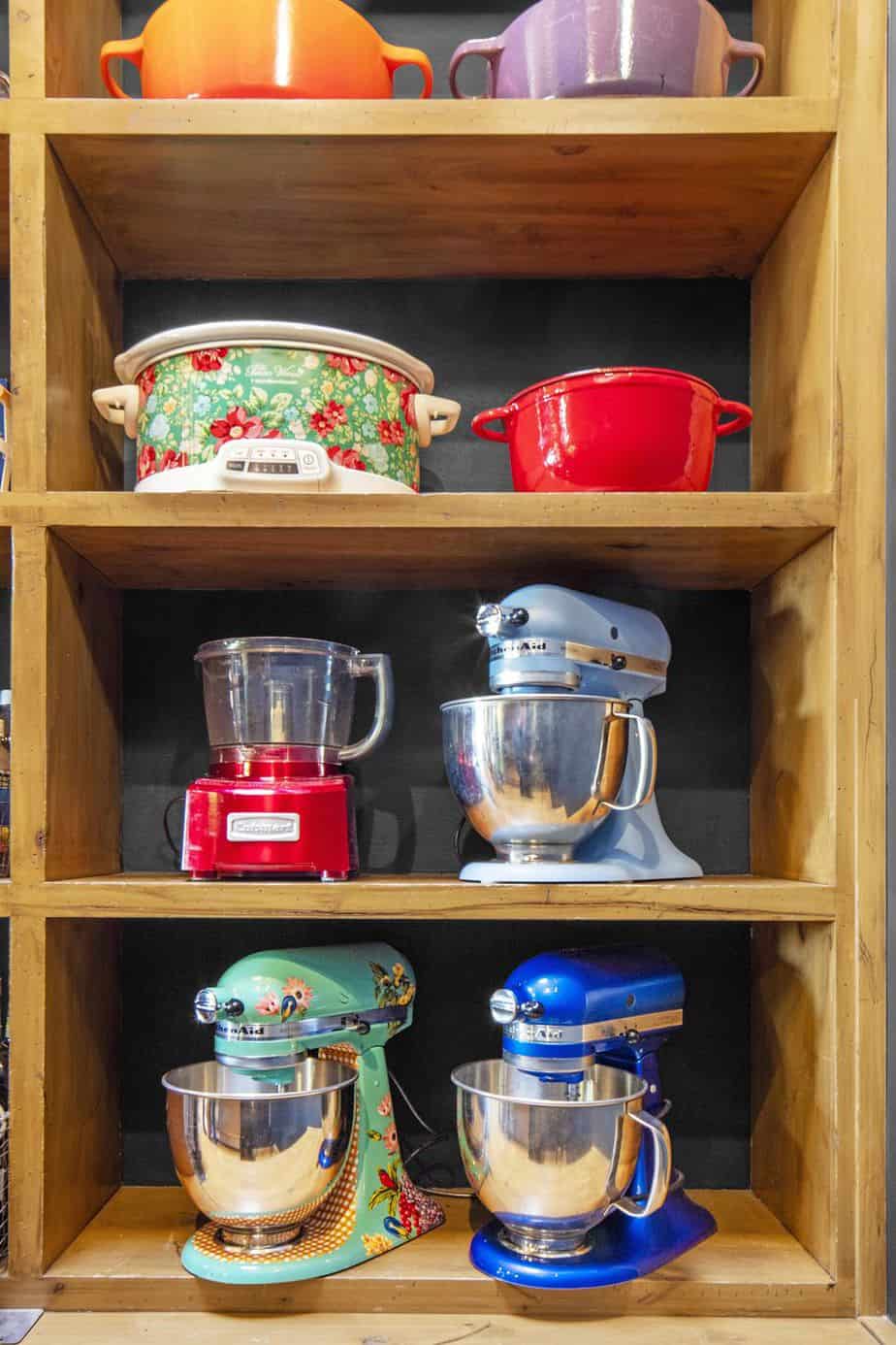17. Open Shelving For Storing Appliances