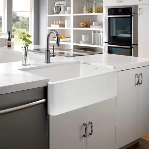 2. Houzer PTG-4300 Fireclay Ceramic Kitchen Sink
