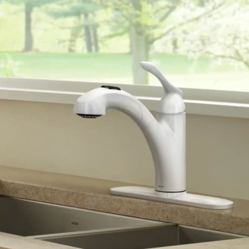 2. Moen Banbury Single Handle Kitchen Faucet