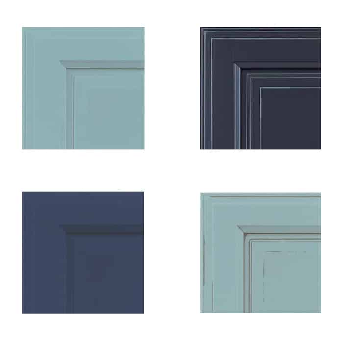 Affordable Blue Kitchen Cabinets