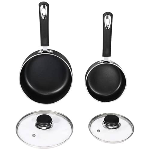 3. Utopia Kitchen Nonstick Saucepan Set