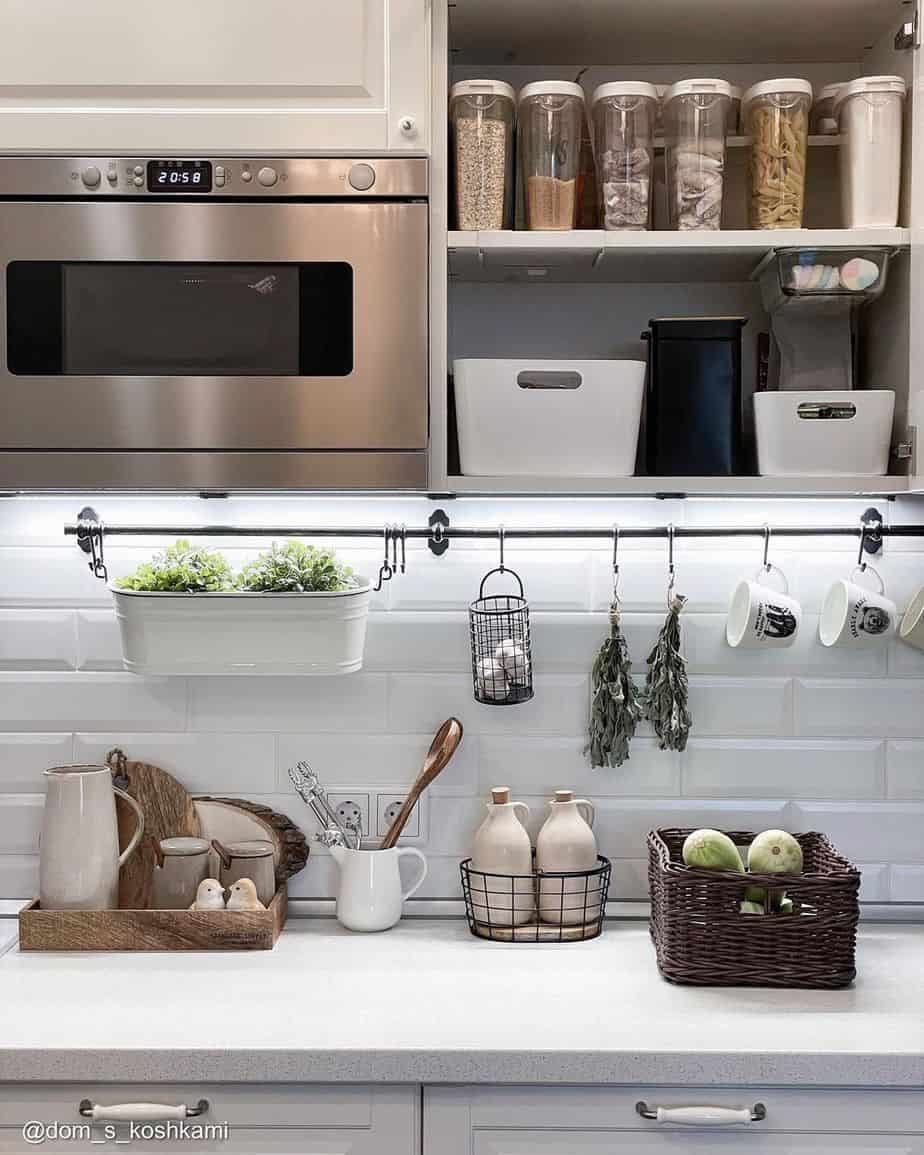 white plastic storage bins