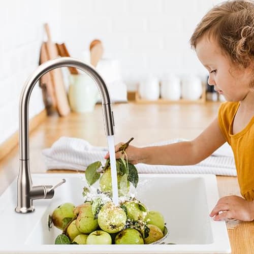 4. CWM Touch Kitchen Faucet With Pull Down Sprayer