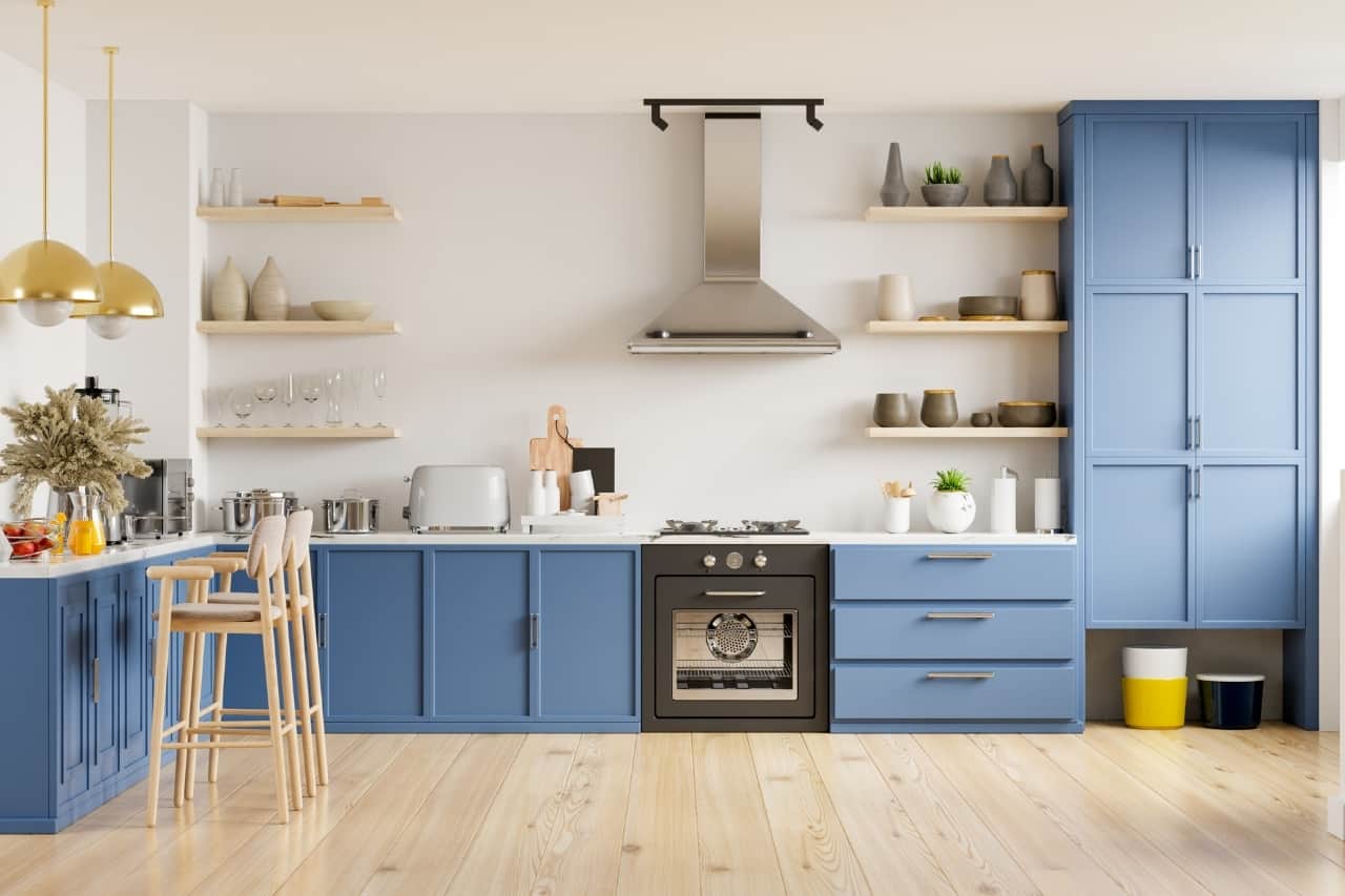 Blue Kitchen Cabinets